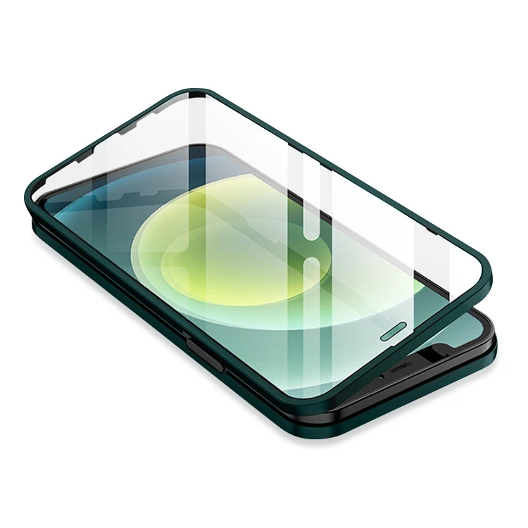 

High Quality Shockproof Full Protection TPU Phone Case with Built-in Tempered Glass Screen Protector for iPhone 12 Pro Max, Red / green / blue / black