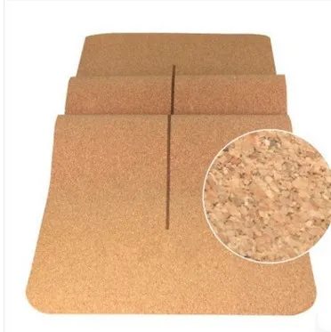 

New Arrival Latest Design Eco Custom Printed cork Yoga Mat Natural Rubber Cork Yoga Mat for yoga exercise, Standard color