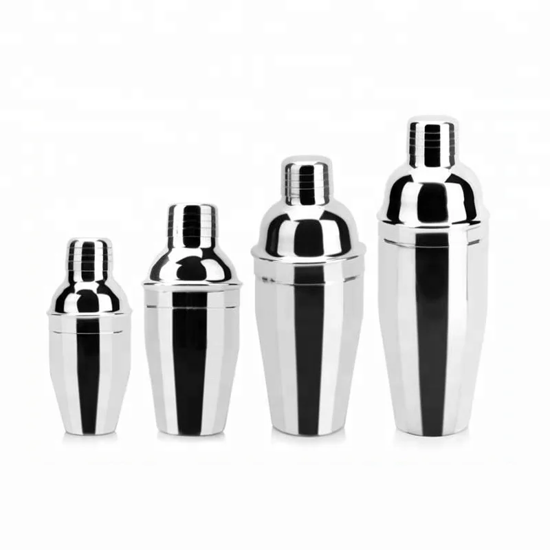 12 Pieces Stainless Steel Luxury Cocktail Shaker Bar Set With Bamboo