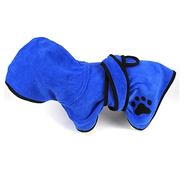 

Pet Supplies Luxury Cozy Towel Absorbent Soft Microfiber Bathrobe For Pets For Dogs Pet Apparel Accessories