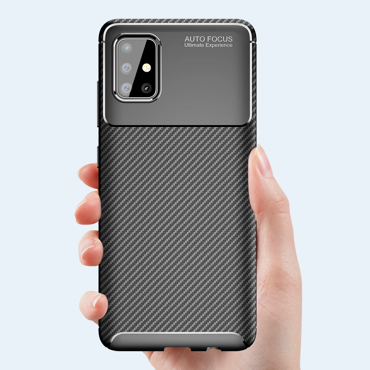 

Beetle Carbon Fiber TPU Extremely Thin Lightweight Phone Case for Samsung Galaxy A52 A72 A32 A42, 3 colors