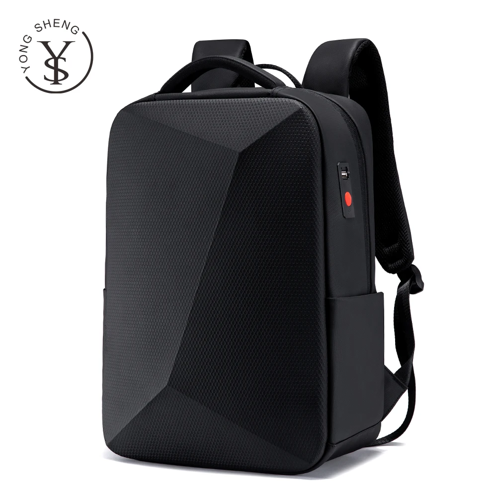 

fashion trending 3D business Back Pack with tsa lock smart Usb anti lost tracker Anti-thief Waterproof Business Laptop Backpack, Black gray blue