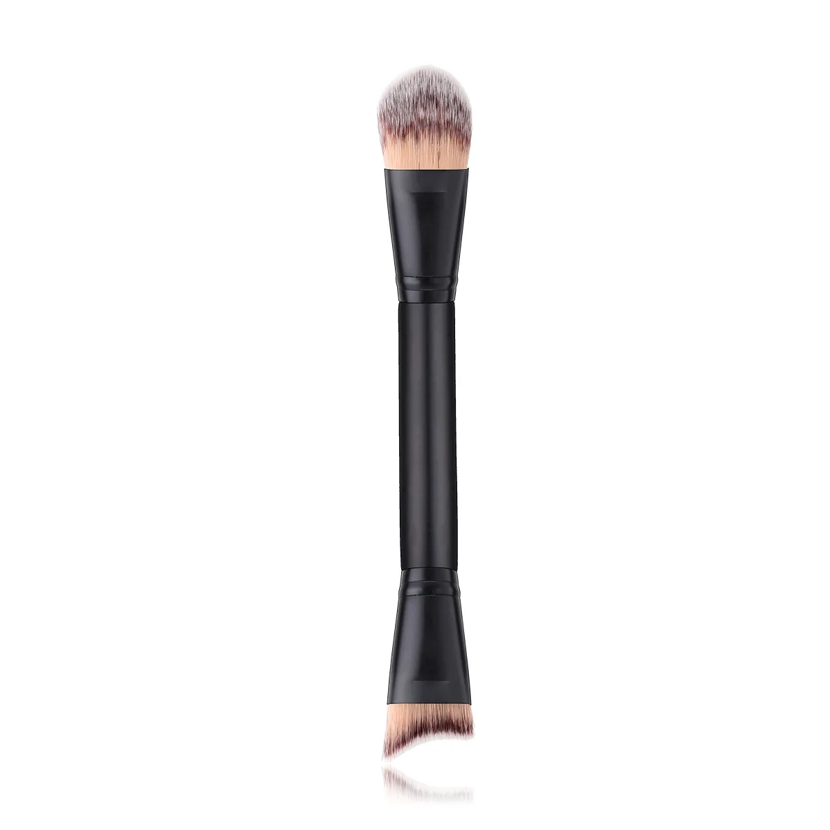 

lowest Price Your Own Logo Single Classics Black Wood Handle Brush Double head Makeup Brush Cosmetic Tool