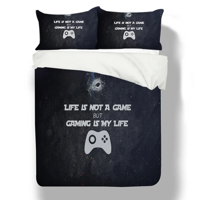 

Dropship 3D Game Machine Pattern Quilt Cover Home Bedclothes Comforter Bedding Set Bed Set Duvet Covers