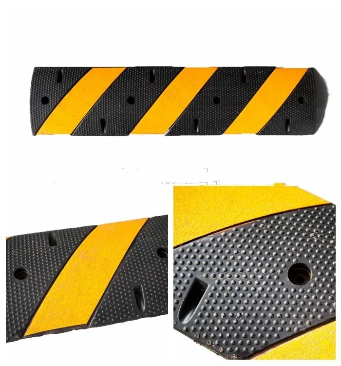 SC-SH12 1220*300*50mm  speed hump road bump rubber speed humps Plastic speed humps with good quality Roadway saftey