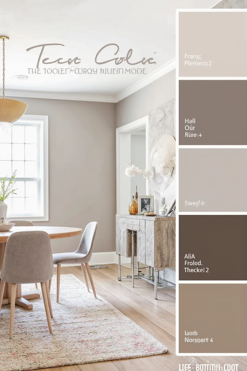 EcoCanvas Taupe Abstract Print