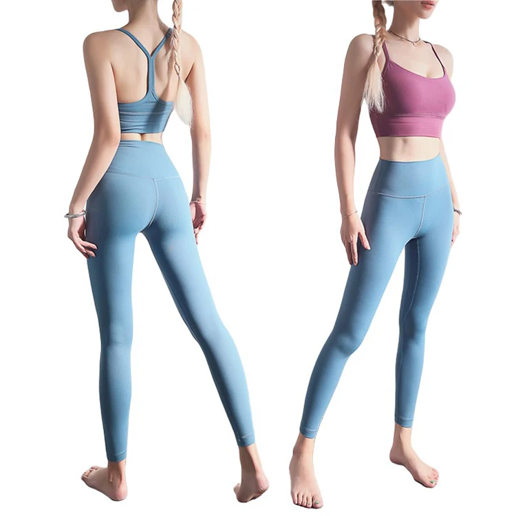 

The best lulu lemon nylon quick-drying eco-friendly slim custom design fashion spandex hot sports nude women yoga leggings pants, Customized colors