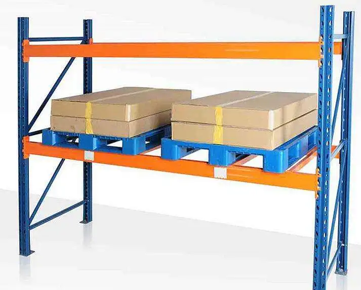 
HDPE steel reinforced 4 way warehouse food grade heavy duty racking plastic pallet 