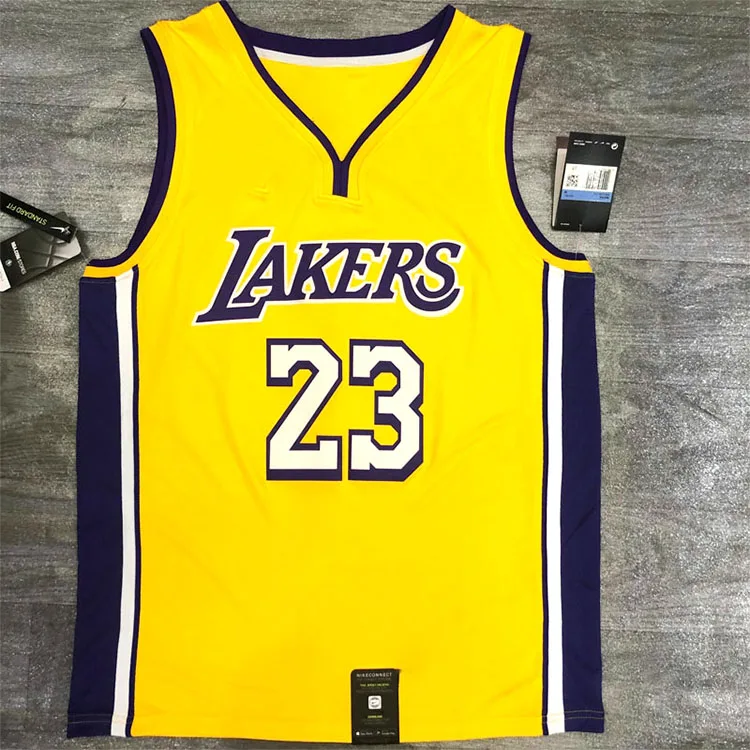 

High Quality DHL Free Shipping 23 Los Basketball Jersey Men Summer No Sleeve Sleeveless Shirts Tops For Man Sportwear, Black yellow purple white