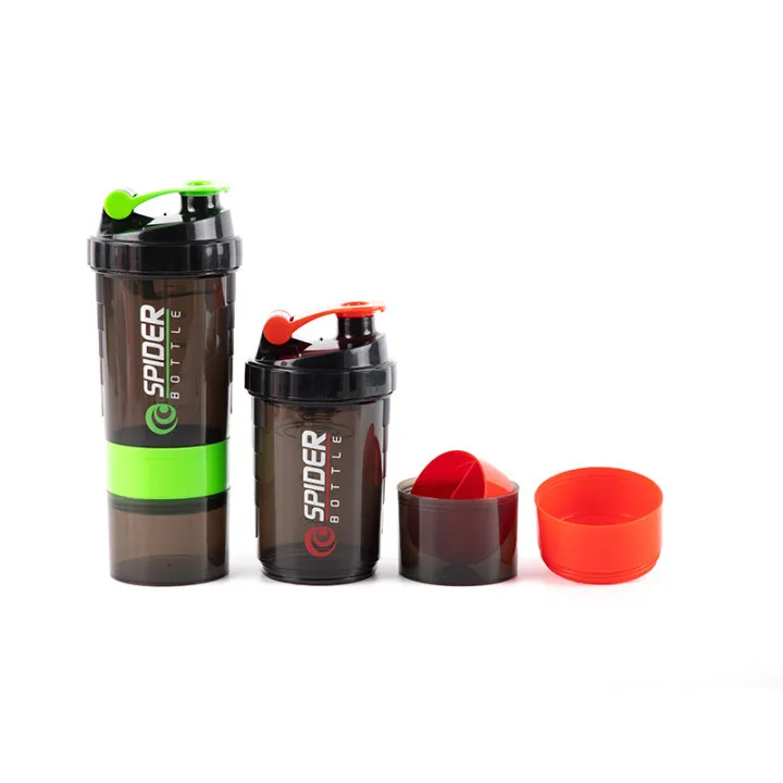 

Wholesale 3 Layers Printing Custom Logo Sports Drink Protein Plastic Shaker Bottle, Colors