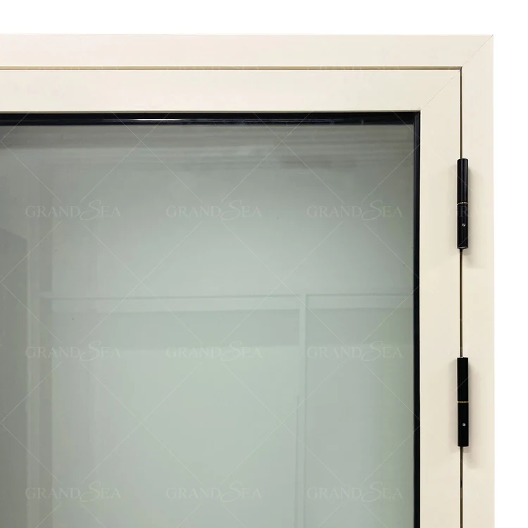 Cheap fancy waterproof single casement door tempered frosted glass aluminium bathroom toilet swing doors