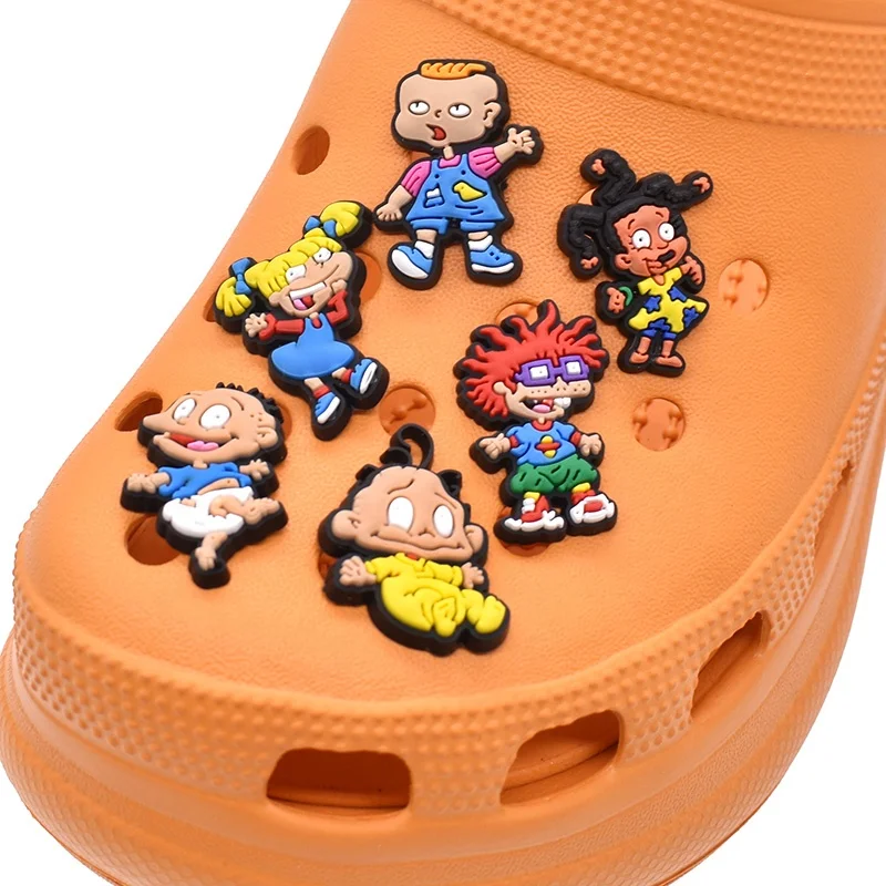 

Rugrats in Paris Soft PVC Cartoon Croc Shoe Charms Luxury for shoe accessories wholesale, As pictures