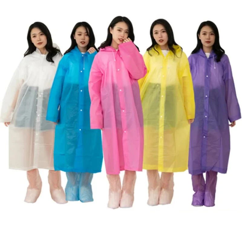 

PVC EVA Rain Poncho Cheap Custom Raincoat With Logo Womens Knitted Clear Plastic Ponchos Men Waterproof Ponchos Para Lluvia