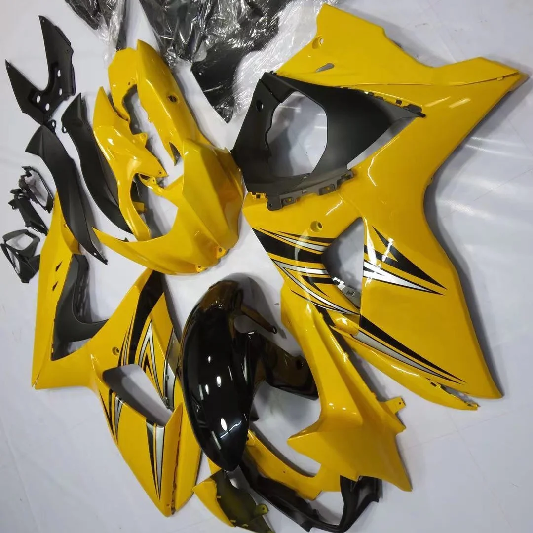 

2021 WHSC Fairings Fit For SUZUKI GSXR1000 2009-2010 Fairings Bodywork Kit Yellow, Pictures shown