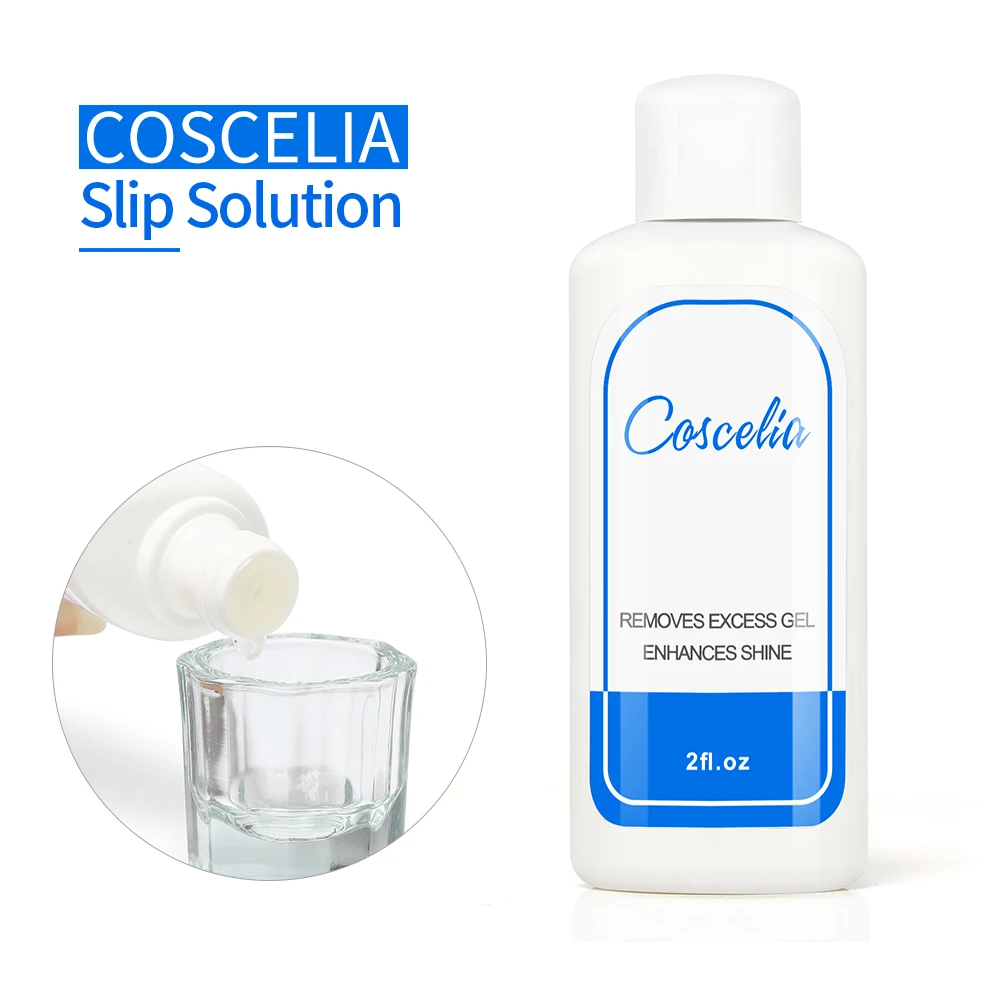 

COSCELIA OEM Custom Logo Private Label Monomer Acrylic Nail Liquid Slip Solution for Poly Extension Gel Acrylic Powder