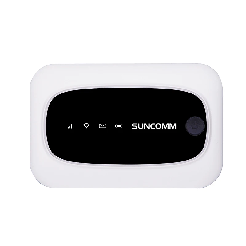 

SUNCOMM Portable 4G LTE USB Modem Mobile Wifi Wireless 300mbps Hotspot Mini Pocket WiFi M7 with 2100mah battery, White black