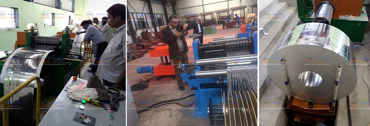 heating pipe industry steel strip Slitting Line Roll Forming Machine