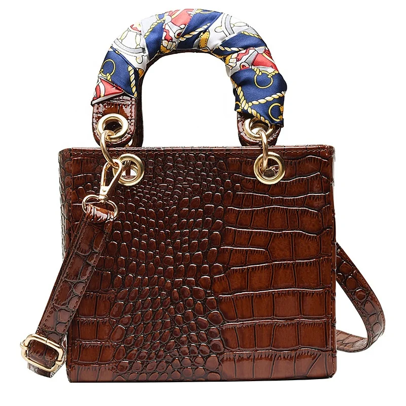 

2021 wholesale PU leather handbag for women snake skin PU handbag crossbody bag ladies purses handbags women, Rainbow pink or other