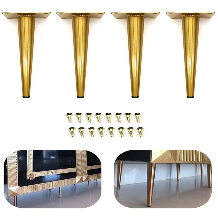 China Wholesale Metal Sofa Legs 8 Inch Gold Brass Cupboard Cabinet