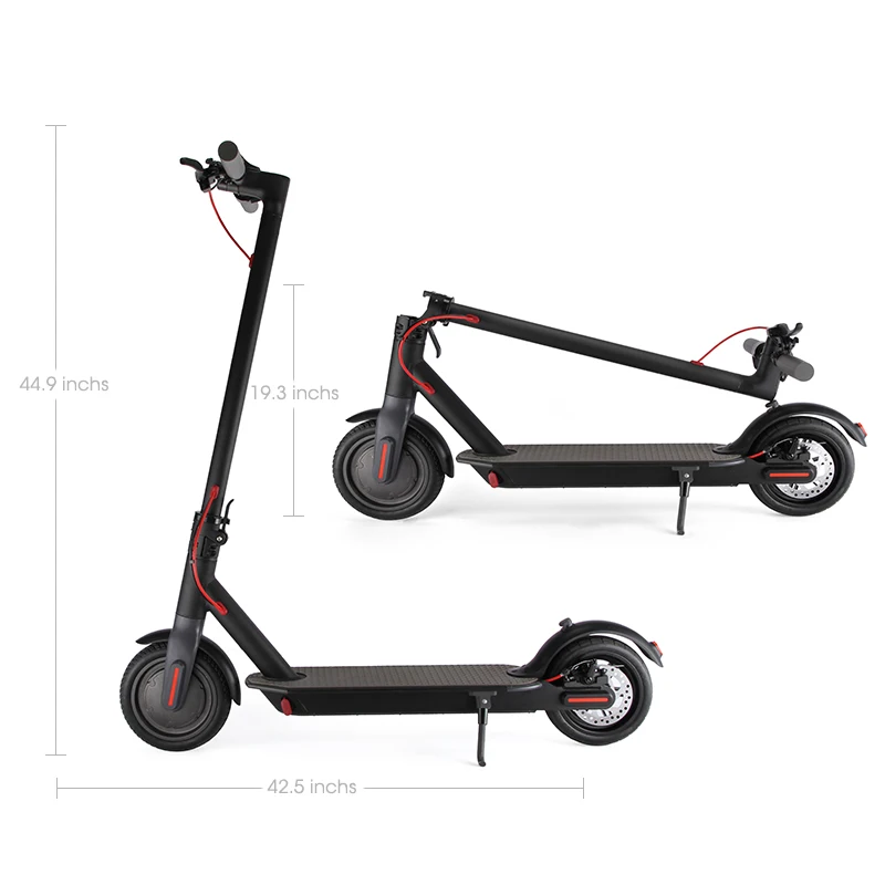 

foldable electric scooter china electric scooter m365 scooters, White black