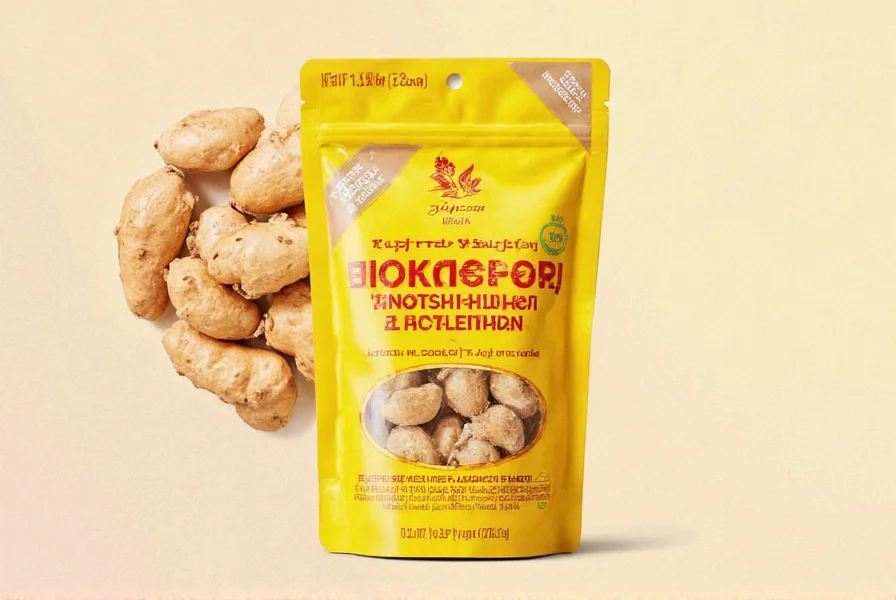 Comparison of different ginger candy brands showing ingredient lists and ginger content percentages