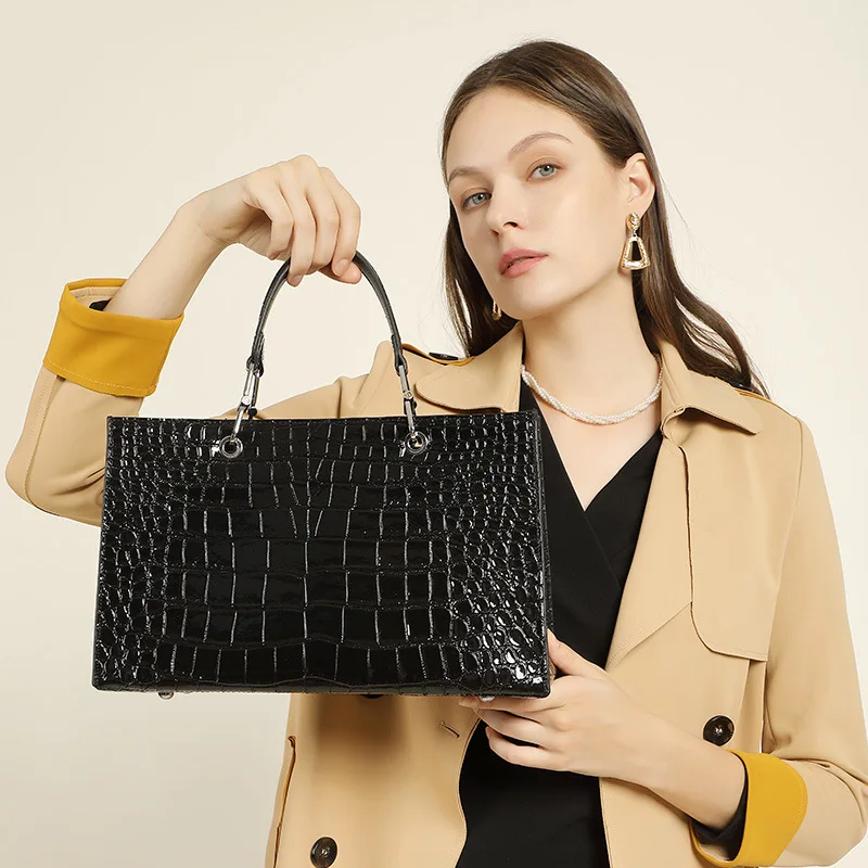 

2022 new cowhide Crossbody Shoulder Bag Genuine leather crocodile pattern women bag leather handbag for Female Ladies