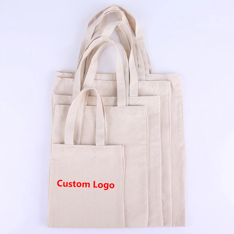 

NBCU Audit Factory Custom Free Sample Low Price Small Cotton Canvas Tote Shopping Bag with Company Logo Print