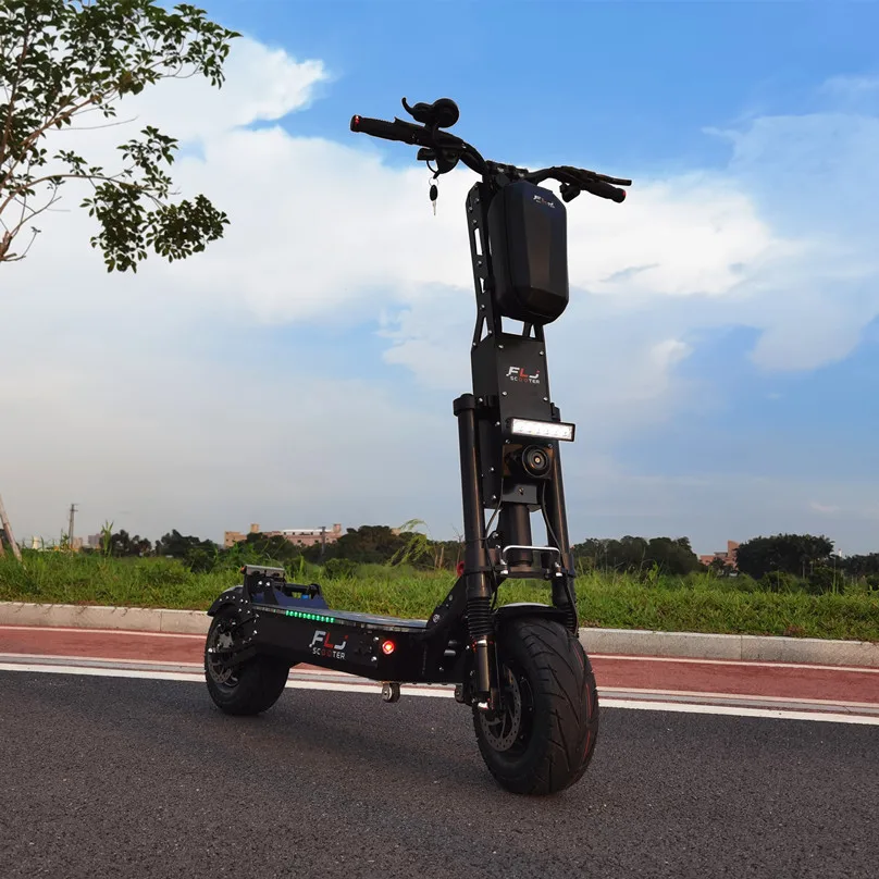 

FLJ K6 Pro 60Ah 80Ah 13 inch big wheel 6000W fast electric scooter dual motor max mileage 180-240 kms