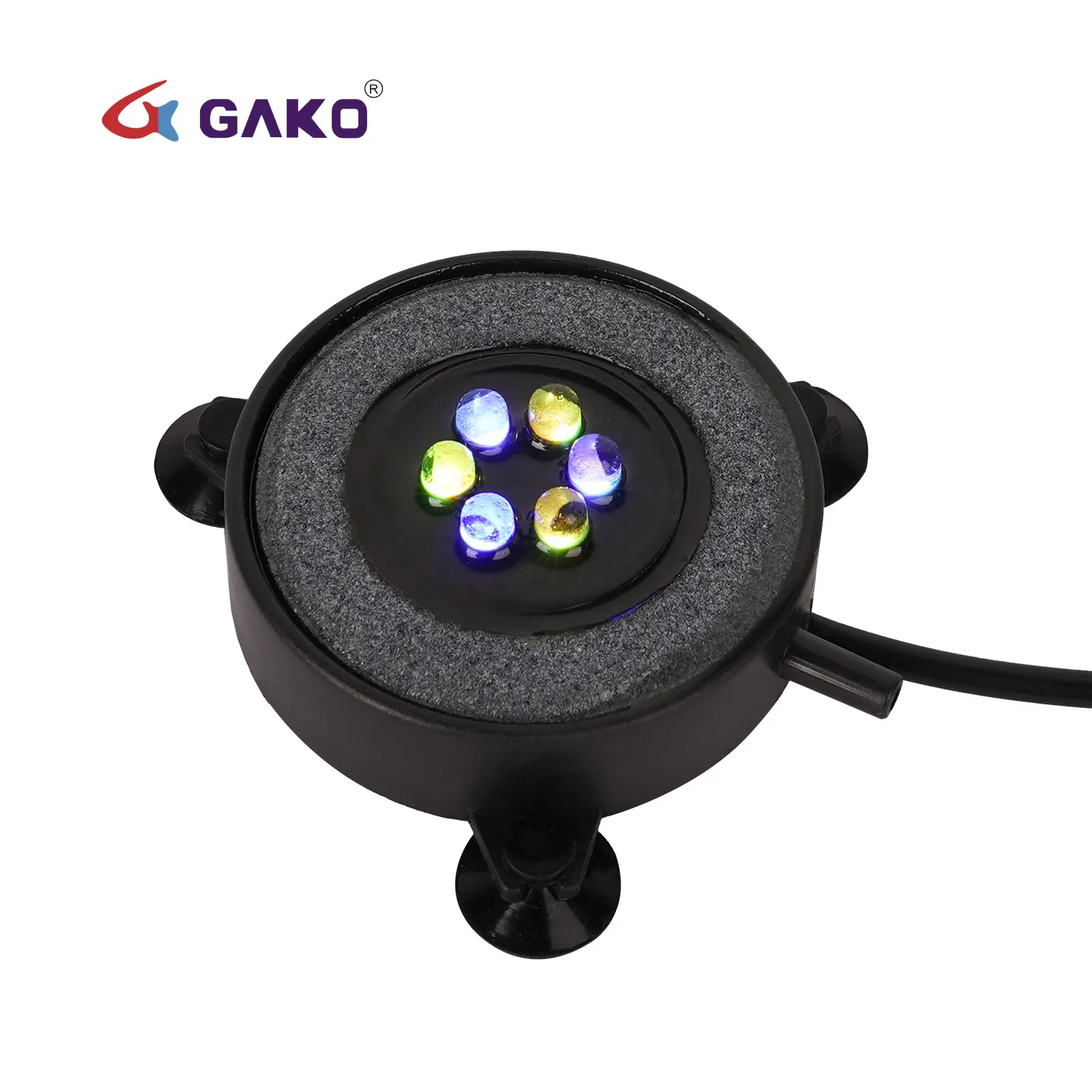 

Gako Air Bubble StoneUnderwater Cost-effective Bubble Led Light Color Changing LED Light Air Bubble For Mini Fish Tank