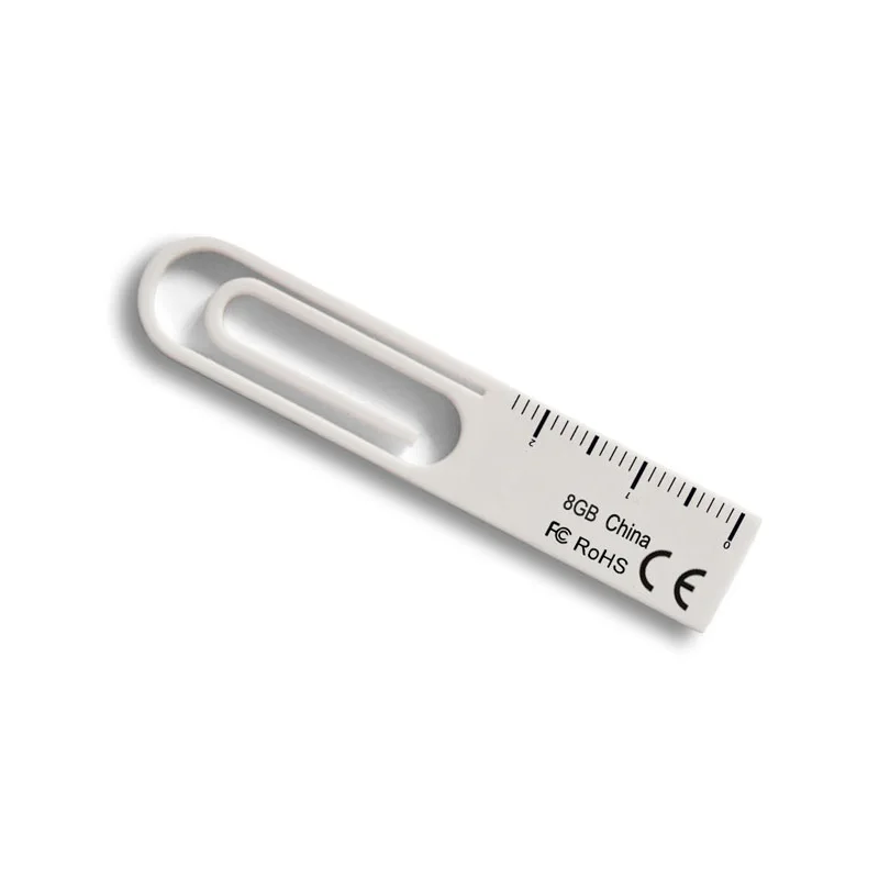 

Hot Selling Gifts Plastic Paper Clip USB Flash Drive 8GB 16GB Pen Drive