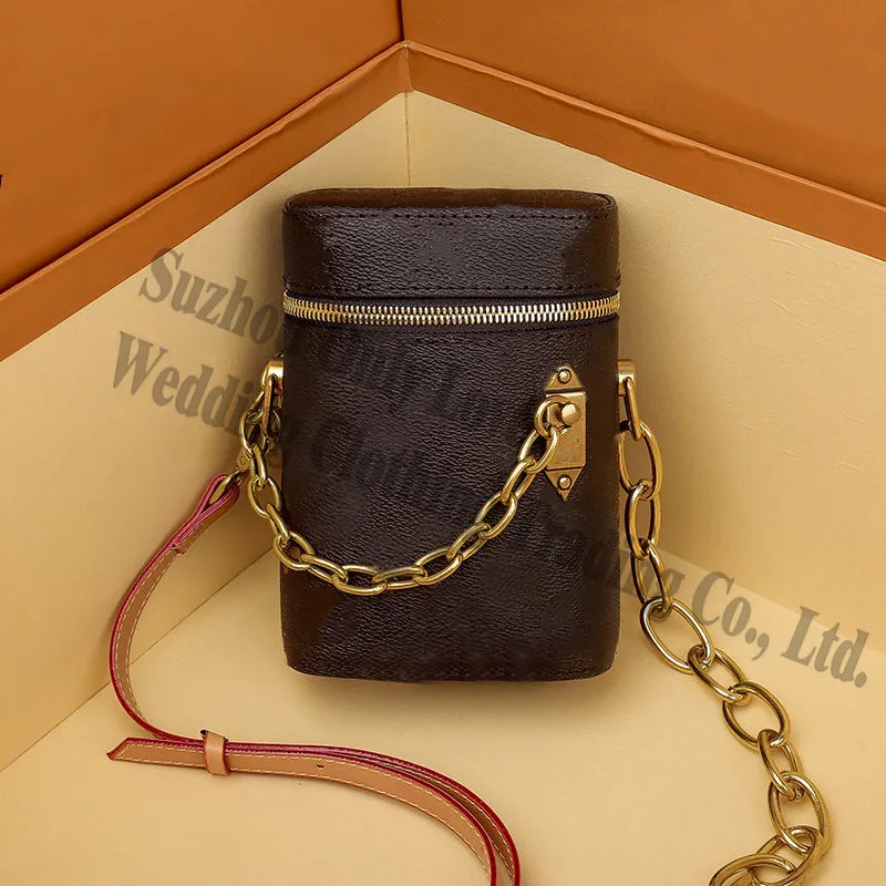 

Wholesale Girl Genuine Leather couples Phone Bucket Round Purse Handbags Mini Ladies Shoulder Cross body bag