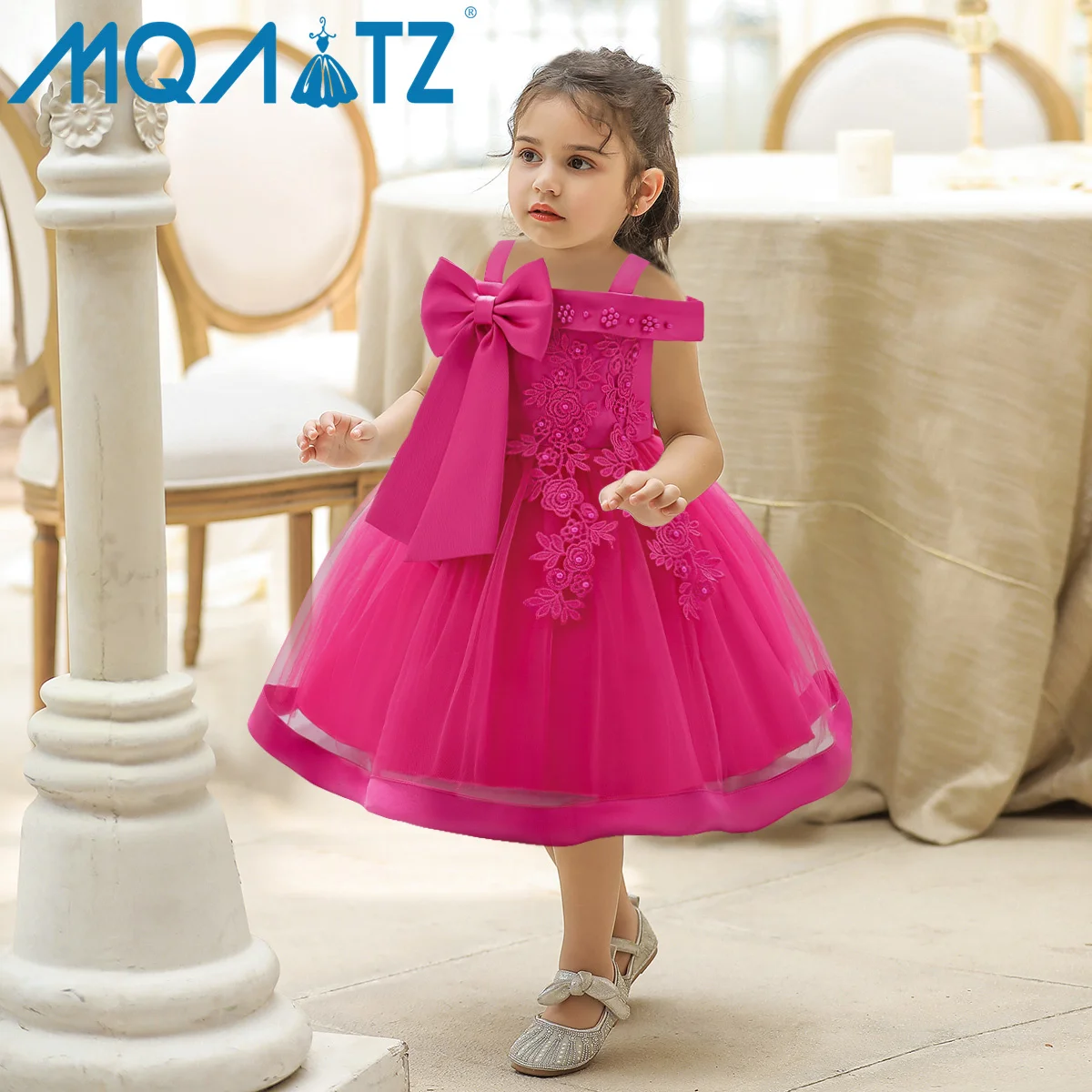 

MQATZ Hot sales wholesale little baby girl frocks birthday kids wedding party dresses for baby girls L5081XZ