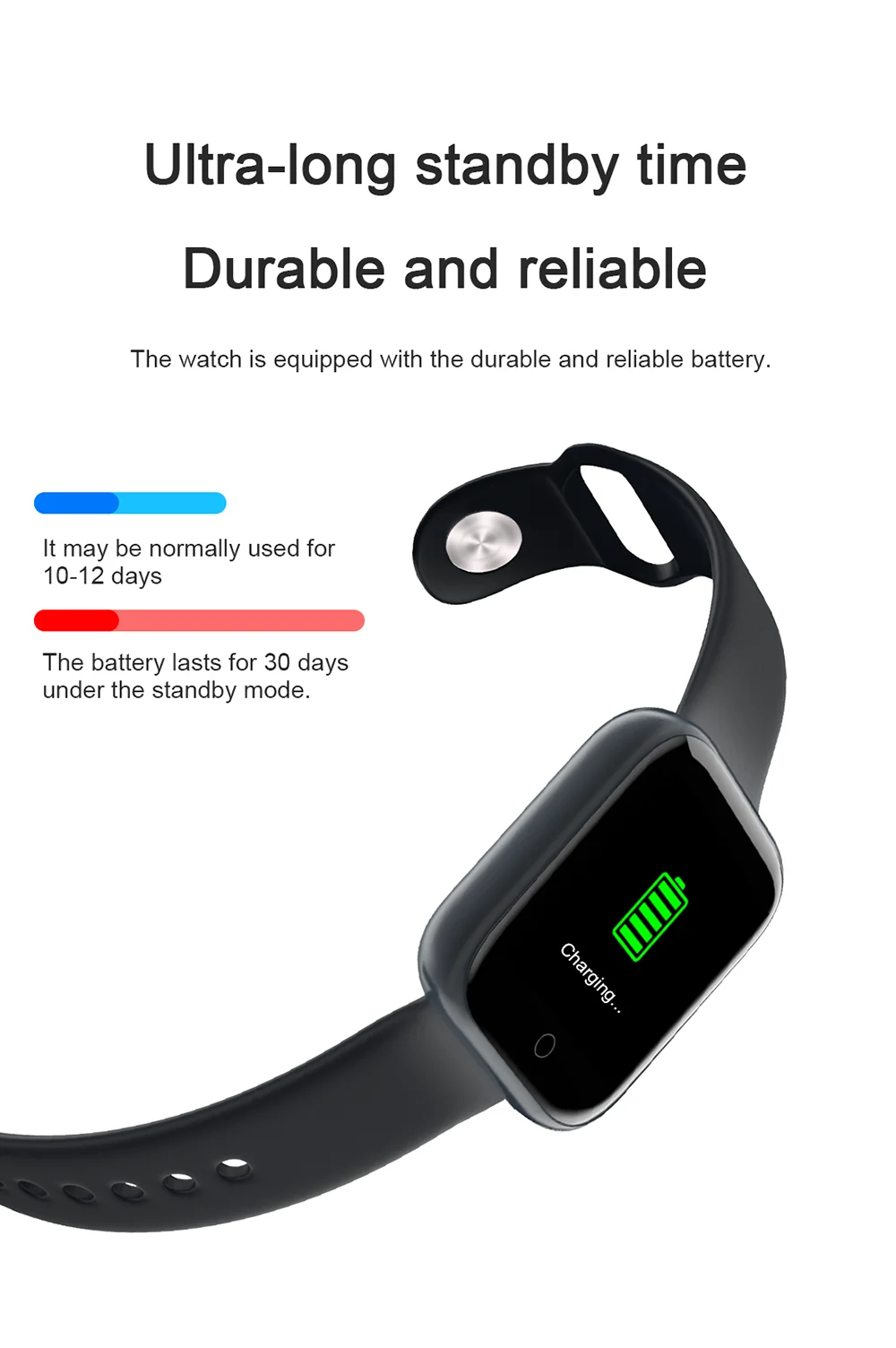 Creatway factory super slim metal Touch Screen sport Smart Watch  fitness tracker for iPhone and Android smartphone