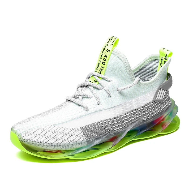 

Summer New Fly-woven Mesh Breathable and colorful Shoes Men Sport Running