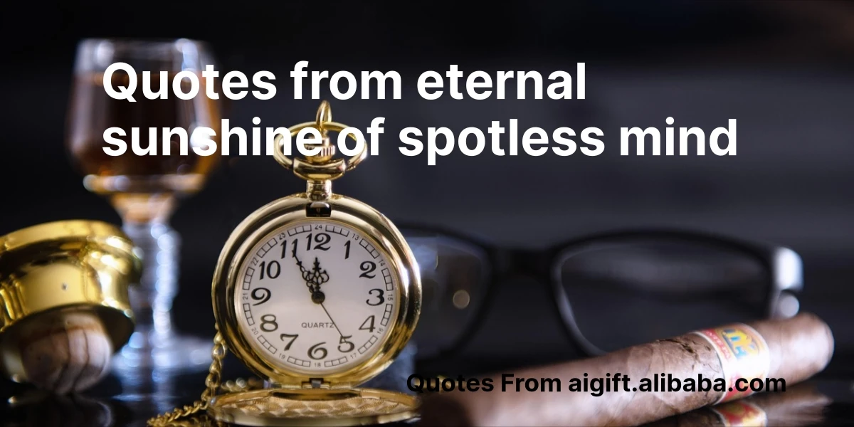 quotes from eternal sunshine of spotless mind