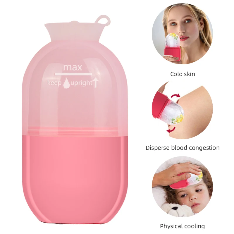 

Facial Ice Ball Cube Silicone Ice Cube Mold Skin Care Ice Cream Mold, Customized