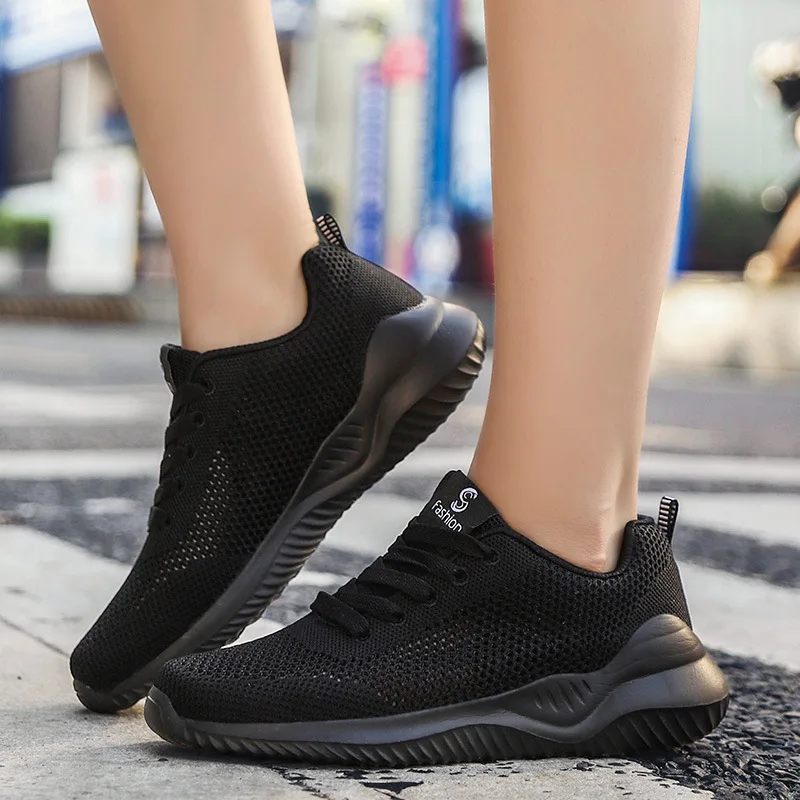 

Spring and autumn new ladies casual shoes fashion breathable mesh platform sneakers women, Shown