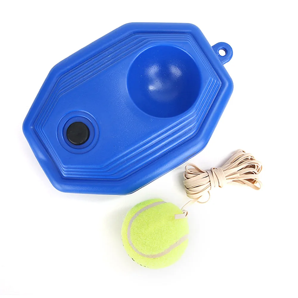 

TY Tennis single player training device with rope wear-resistant tennis training supplies rebound device, Blue