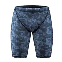 

Men's Swim Jammers by KGKE Compression Fashion Print Jammer Swimsuit Swim Boxer Long