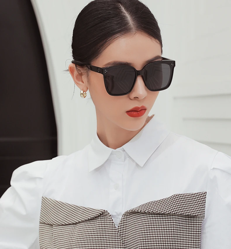 

2020 new arrivals polarized sunglasses women rivet aesthetic vintage oval shades plastic sun glasses women 2233, Mix color