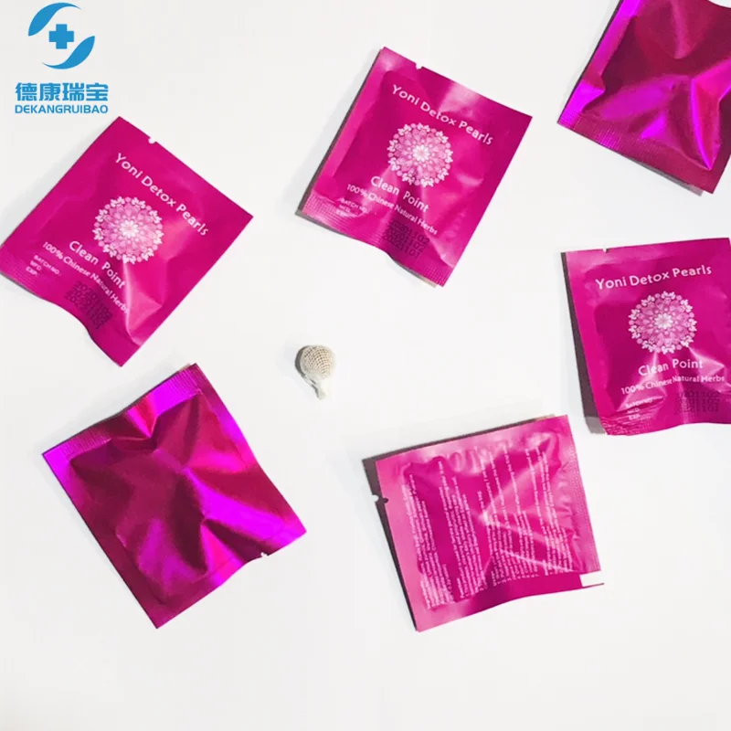 

OEM yoni packaging yoni detox pearls tampon for women womb pearls yoni pearls uterine fibroids, Brown