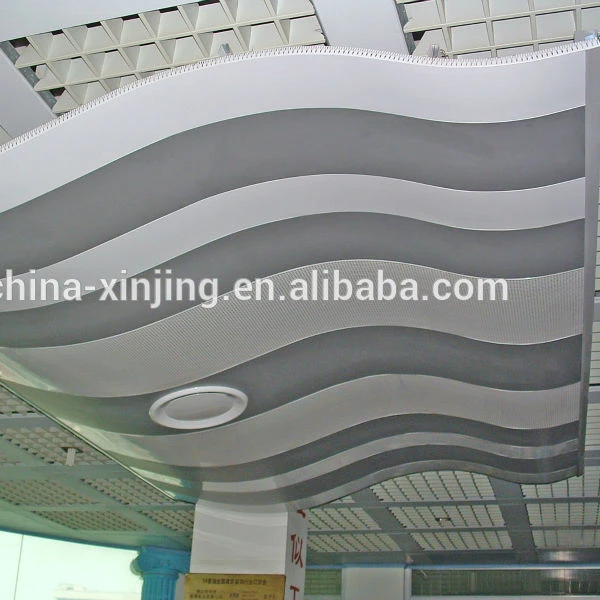 Curve Aluminum Linear Ceiling Metal Wave Ceiling Panel Curve