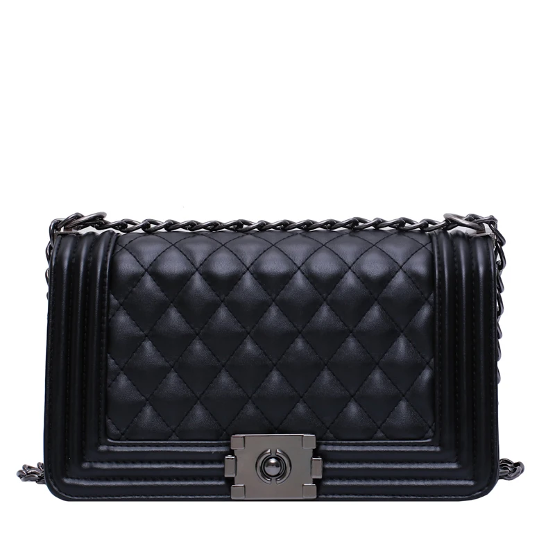 

hotsale fashion cheap luxury girl lady purse plaid chain handbags crossbody shoulder bag woman bag, Blue, black,white or custom made