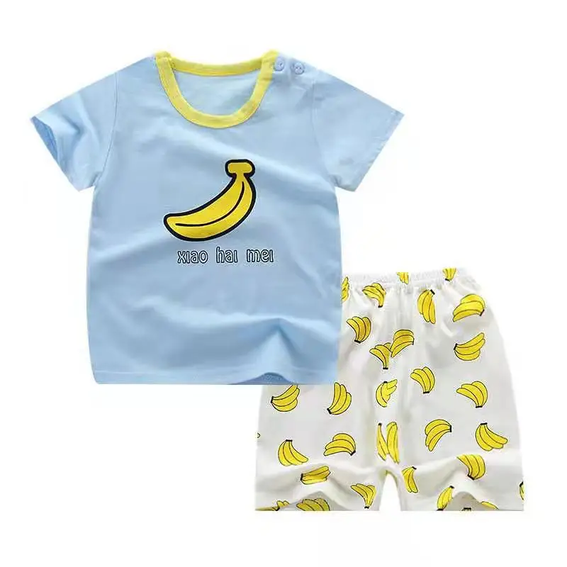 

Pijamas-infantil Cartoon Kids Pajamas Summer 0- 7 Years Cotton Pajamas for Boy and Girl Children Sleepwear Suits Kids Homewear, Picture shows