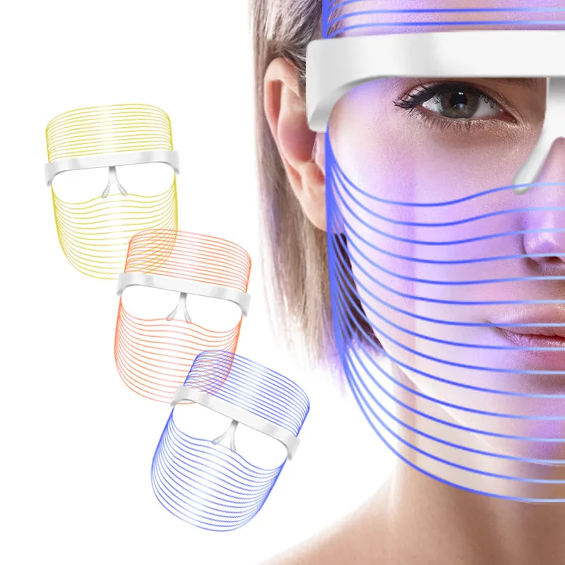 

Led face mask light therapy IBEIER 3 COLOR LED facial MASK