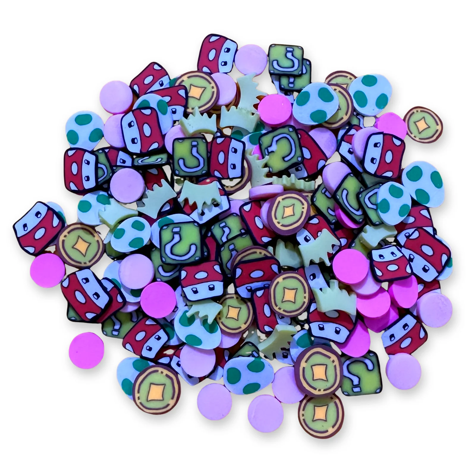 1KG Cartoon Character Christmas Tree Slime Sprinkles Marshmallow Polymer Clay Slices for DIY Crafts for Personalized Christmas