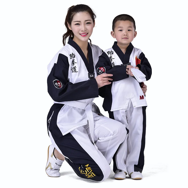 

High Quality Custom Logo Adult And Children Kung Fu Uniforms Wholesale Taekwondo Uniform