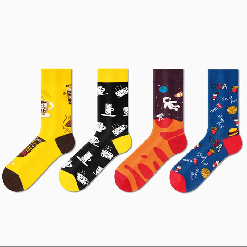 

JR-159 Hip-Hop Fashion Funny Personality Casual High Quality Men's Socks, Custom color