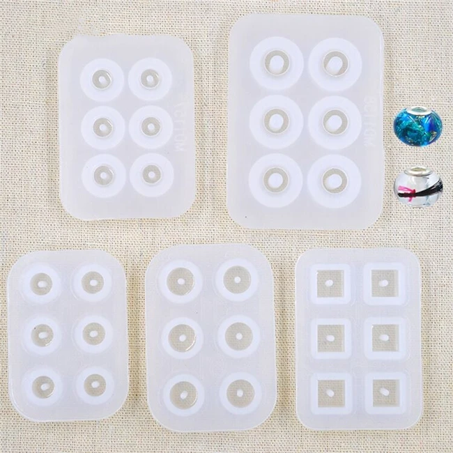 

Epoxy resin craft DIY multiple size round cube square silicone bead mold
