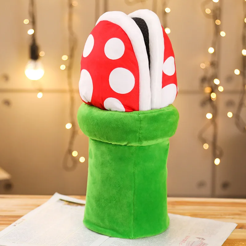 

Game Mari Eat Human Flower Pattern Warm Cotton Plush Indoor Slipper Autumn Winter Slippers with Storage, As the picture